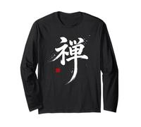 Design Zen Kanji Philosophie Japonaise Minimal Esthétique Manche Longue