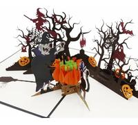 design3dkarten® Carte pop-up pour décoration d'Halloween, idéale comme carte d'invitation effrayante pour une fête d'Halloween, un anniversaire d'enfant ou comme cadeau pour les amis et les enfants,