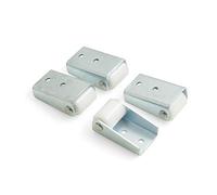 Design61 4 roulettes fixes pour meuble avec surface de roulement rigide Ø 16 x l 20 mm