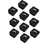 Design61 Lot de 10 bouchons filetés carrés 30 x 30 mm 2,0 mm avec filetage intérieur M10