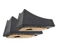 Design61 Lot de 2 patins en feutre à visser - Tubes incurvés - Diamètre : 22 mm - R90 mm