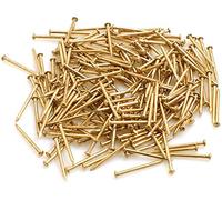 Design61 Lot de 350 clous à tête ronde en fer laitonné 1,2 x 15 mm 50 g