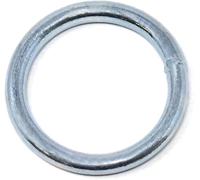 Design61 Lot de 4 anneaux ronds en acier galvanisé 6 x 60 mm