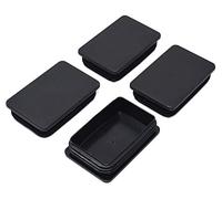 Design61 Lot de 4 bouchons à lamelles carrés 120 x 80 mm avec lamelles pour épaisseur de paroi jusqu'à 2 à 5,5 mm