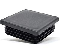 Design61 Lot de 4 bouchons à lamelles carrés de 65 x 65 mm avec lamelles pour dimensions intérieures de 56 à 61 mm