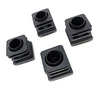 Design61 Lot de 4 bouchons d'ajustement carrés - 45 x 45 mm - Avec lamelles