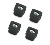 Design61 Lot de 4 bouchons filetés - 30 x 30 mm - 1,5 mm - Avec filetage intérieur M10