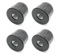 Design61 Lot de 4 bouchons filetés ronds - Diamètre 38 mm - 1,5 mm - Avec filetage intérieur M10