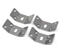 Design61 Lot de 4 ferrures d'angle en acier 75 x 34,5 mm