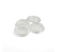 Design61 Lot de 4 patins de meubles pour pieds de meubles ronds - Pour piano - Protection du sol - Capuchons pour pieds jusqu'à 23 mm - Transparent