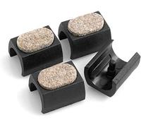 Design61 Lot de 4 patins en feutre pour chaises cantilever Ø 23 à 25 mm Patins de meubles avec surface de glissement en feutre amortissant le bruit