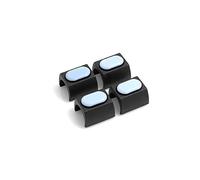 Design61 Lot de 4 patins en polytétrafluoroéthylène (PTFE) pour fauteuils luge/chaises/meubles avec des pieds arrondis d’un diamètre de 24-25 mm