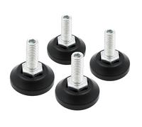 Design61 Lot de 4 pieds d'ajustement Ø 30 mm M8 x 30 mm Vis galvanisées avec six pans creux réglables par le haut Pieds de nivellement pour meubles, établi et machines