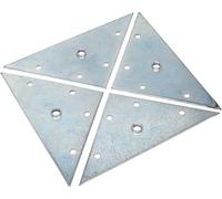 Design61 Lot de 4 plaques de montage 117 x 117 mm pour pieds de meubles avec filetage M8