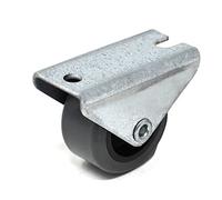 Design61 Lot de 4 Roues Roulettes Fixes pour Tiroir de Lit 30 x 15 mm avec Surface de Roulement Souple