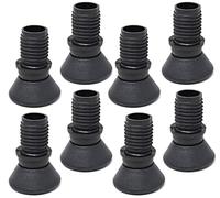 Design61 Lot de 8 patins de chaise pour tube intérieur de 14 mm de diamètre - Patins pour meubles avec surface de glissement en plastique à insérer