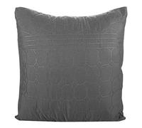 Design91 Housses de Coussin en Acier Gris et Rose avec Motif géométrique matelassé Bicolore pour Chambre à Coucher, Salon, 40 x 40 cm