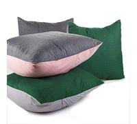 Design91 Lot de 2 Housses de Coussin Beige/crème 40 x 40 cm