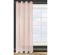 Design91 Rideaux à 8 œillets Transparent 140 x 250 cm