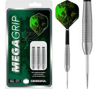 designa Mega Grip V2 Fléchettes à Pointe en Acier, 25 g