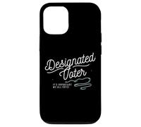 Designated Voter Democracy Voting Gift for Registered Voters Coque pour iPhone 12/12 Pro