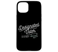 Designated Voter Democracy Voting Gift for Registered Voters Coque pour iPhone 15 Plus