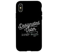 Designated Voter Democracy Voting Gift for Registered Voters Coque pour iPhone X/XS