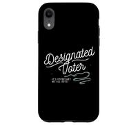 Designated Voter Democracy Voting Gift for Registered Voters Coque pour iPhone XR