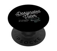 Designated Voter Democracy Voting Gift for Registered Voters PopSockets PopGrip Adhésif
