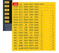 Désignations de commutateurs - Autocollants étanches, dance adhésive durable, solution de marquage d'identification simple, organisateur durable | Identification essentielle pour boîte électrique