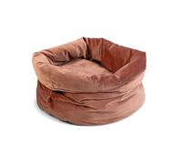 Designed by Lotte DBL Fluco Panier pour Chat en Velours Rose 45 x 45 x 35 cm