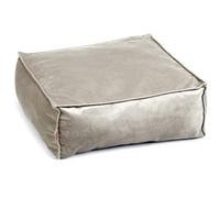 Designed by Lotte DBL Velveti Coussin en Velours Motif Chat Gris 50 x 50 x 20 cm