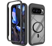 Designed For Google Pixel 10 Pro Xl Case,Full Body Case With Built-In Touch Screen Protector Film Anti-Scratch Shockproof Black