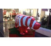 Designer Abstract Figure Figures modernes Décoration Hippopotame Jardin Sculptures