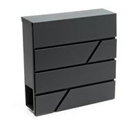 Designer boîte aux lettres V14 boîte anthracite journal double boîte après endui