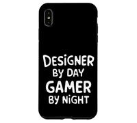 Designer by Day Gamer by Night Coque pour iPhone XS Max