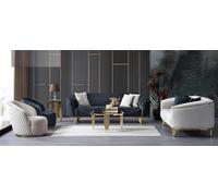 Designer Canapé Set 4pcs Salon Canapés 3 places Canapé Fauteuil Design Moderne