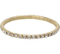 Designer Christmas Earrings Elastic Single Drainage Rhinestone Bracelet Diamond Faux Pearl Necklace Set Gold, One Size Nice processing