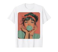 Designer de Mode Abstrait féminin des années 80 T-Shirt Graphique avec Valeur