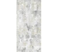 Designer Gris Tapis à poils courts Vieilli Lignes Géométriques Motif Tapis
