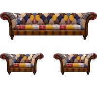 Designer Luxe Set Multicolore Canapé Meuble rembourré Salon Chesterfield