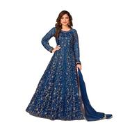 Designer Niyati Royal Red Art Silk Anarkali Gown | Stunning Dress for Weddings & Celebrations