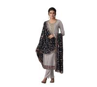 Designer Niyati Sky Blue Chinon Silk Outfit for Women | Heavy Embroidered Kurta with Dupatta | Traditional Indian Festive & Party Wear Dress