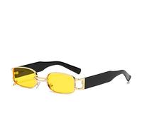 Designer Populaire Mode Petit Rectangle Femmes Luxe Lunettes de Soleil Hommes Vintage Punk Hommes Lunettes de Soleil Nuances UV400, C4., Square