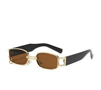 Designer Populaire Mode Petit Rectangle Femmes Luxe Lunettes de Soleil Hommes Vintage Punk Hommes Lunettes de Soleil Nuances UV400, c6, Square