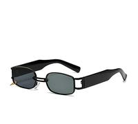 Designer Populaire Mode Petit Rectangle Femmes Luxe Lunettes de Soleil Hommes Vintage Punk Hommes Lunettes de Soleil Nuances UV400, C3., Square