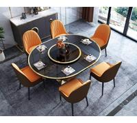 Designer Table de salle à manger Ovale Verre Rond Tables Moderne Extensible Nouveau
