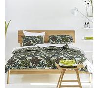 Designers Guild Drap Plat Imprimé en Percale de Coton, 240cm x 300cm, Ocre, Ombrage