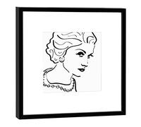 designersgroup Cadre Photo en Bois avec Motif Coco Chanel Noir 27 x 27 cm