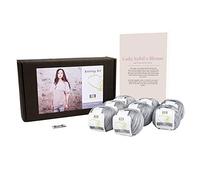 DesignEtte Danemark 50 g/127 m 350 g Moyen DesignEtte Mini cottonette/100% mercerisé Coton égyptien Lady Sybil (Homonymie) pour Femme à Tricoter Kit, Bleu pour bébé, 2 Parent